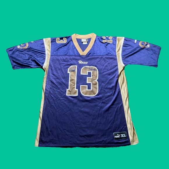 Vtg St Louis Rams Kurt Warner Puma Nfl 